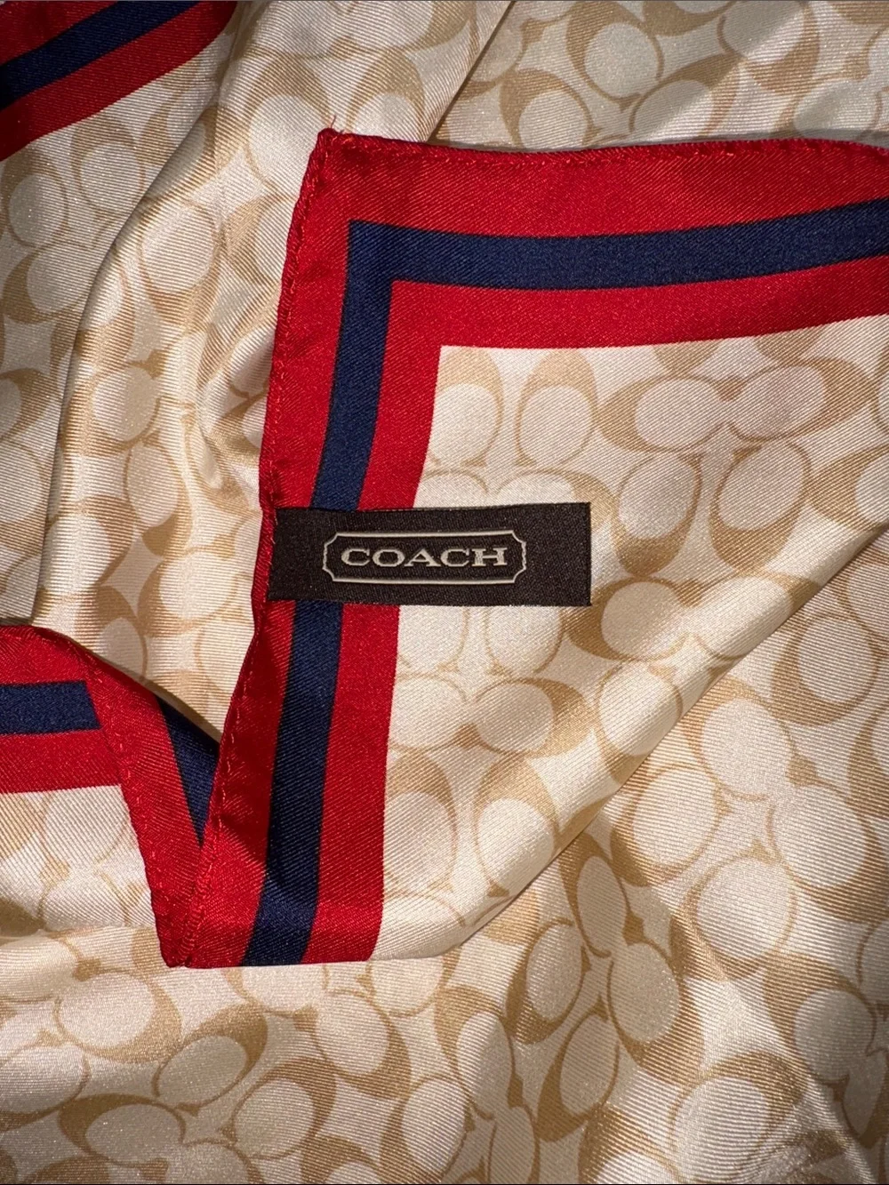 Vintage Coach Silk Scarf